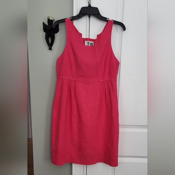 Anthropologie Dresses & Skirts - LAST CHANCE Anthropologie Edme Esyllte Sleeveless Linen Blend Dress - Coral - 6